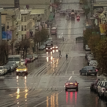 Rain, California Street